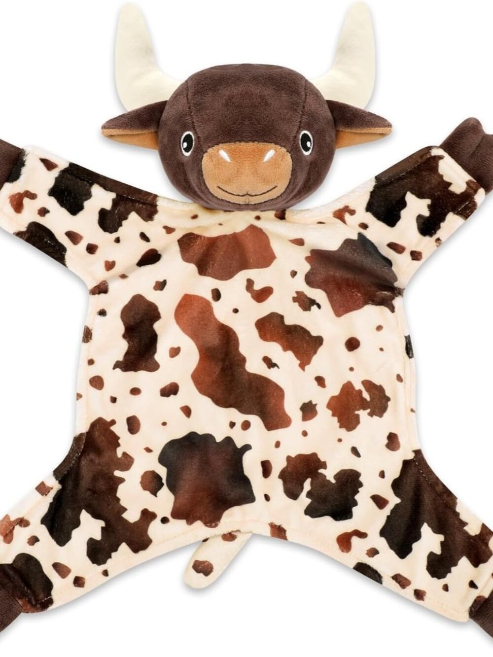 Longhorn Baby Security Blanket Cow Loveys for Babies Plush